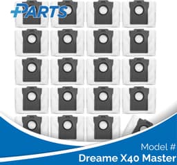 Dreame X40 Master Stofzakken (20 Stuks, Plus.Parts® alternatief voor RDB8) — thumbnail 1