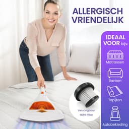 ELONEO Kruimeldief - Matrasstofzuiger met UV-licht & HEPA-filtratie, tot 99,9%, Matrasreiniger voor Huisstofmijt en Bekleding, Krachtige Zuigzakloze Zuigkracht, Ideaal voor Mensen met Allergieën — thumbnail 2