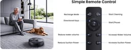 Proscenic Q10 Aspirateur Robot Laveur 2 en 1 - 10000 Pa - Autonomie 200 min - Navigation LiDAR-Corps compact，Cartographie Laser — thumbnail 2