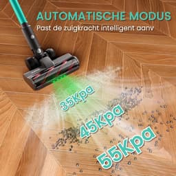 Steelstofzuiger Draadloos 55 kPa - 600W Stofzuiger - 80 Min Accuduur - HEPA Filter - 1,6L Reservoir — thumbnail 5