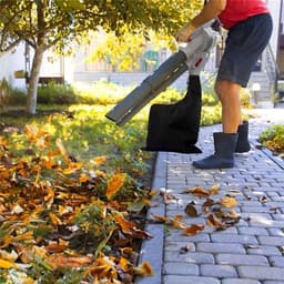 Bladzuiger zak - Opvangzak tuingereedschap - Tuinonderhoud - Waterdicht Oxford materiaal - 44 x 60 cm - Zwart — thumbnail 3