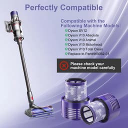 V10-filter voor Dyson - vervangend stofzuigerfilter voor Dyson V10 Cyclone-serie/Absolute/Animal/Motorhead/Total Clean - SV12 draadloze stofzuiger - vervangend onderdeelnummer 969082-01 — thumbnail 4