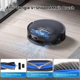 24-delige vervangingsset voor Ecovacs Deebot T50 Pro Omni / T50 Pro Omni Gen2 robotstofzuiger, inclusief 1 hoofdborstel, 6 stofzakken, 4 filters, 6 zijborstels, 6 dweilpads en 1 reinigingsaccessoire — thumbnail 2
