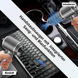 Kruimeldief Draadloos - Auto Stofzuiger - Handstofzuiger - Draadloos — thumbnail 2