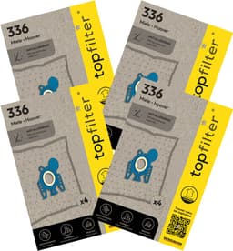 Set van 4 pakken van 4 stofzuigerzakken 64336 Miele en Hoover TopFilter Premium — thumbnail 2