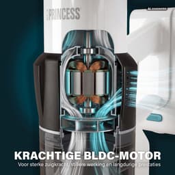 Princess Draadloze Steelstofzuiger en Handstofzuiger 339520 - 25,9V - 350W - Tot 50 Minuten Accuduur - Inclusief Accessoires — thumbnail 4