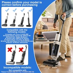 Dailygoods- Borstelrol Vervangend - HEPA-filter - Tineco Floor One S7 - Stofzuiger - Ultra/Stretch - S6/S7/S9 Artist - Stofzuigerborstel — thumbnail 3