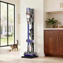 PromoHome Stofzuigerstandaard voor Dyson V15, V12, V11, V10, V8, V7, V6 - Vrijstaande houder met 5 accessoirehaken - Ruimtebesparend, geen boren nodig — thumbnail 5