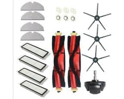 Compatibel Geschikt voor Roborock S5- en S6-accessoires, 2 hoofdborstels, 3 zijborstels
