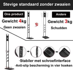 Metalen Stofzuigerhouder voor Dyson V15 V12 V11 V10 V8 V7 V6 - Organizer voor Accessoires — thumbnail 3