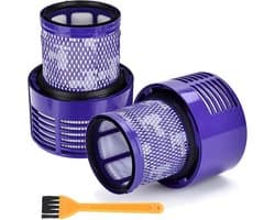 2Pack V10 Filter voor Dyson - Vervangingsfilter voor V10 Cyclone, Absolute, Animal, Motorhead, Total Clean en SV12 steelstofzuigers