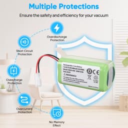 Stofzuigeraccu - 14,4V - 3400mAh - Li-ion — thumbnail 2
