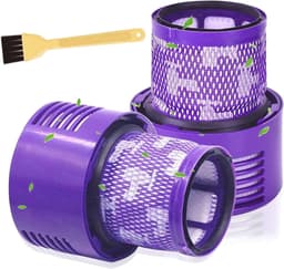 Allecto Premium - Vervangende Filters HEPA Filter 2 stuks voor Draadloze Stofzuiger - Stofzuiger Accessoires met Reinigingsborstel - Wasbaar - Geschikt voor Dyson V10 SV12 - Animal Absolute — thumbnail 1