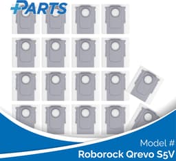 Roborock Qrevo S5V Stofzakken (18 Stuks, Plus.Parts® alternatief voor 8.02.0239) — thumbnail 1