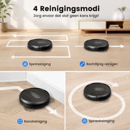 AIRROBO G50 – Robotstofzuiger – zuigkracht van 2800 Pa – ondersteuning voor app- en spraakbediening – ultradun ontwerp – bijzonder geschikt voor het verwijderen van dierenharen — thumbnail 4