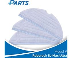 Roborock S7 Max Ultra Dweilpads (3 Stuks, Plus.Parts® alternatief voor 8.02.0081)