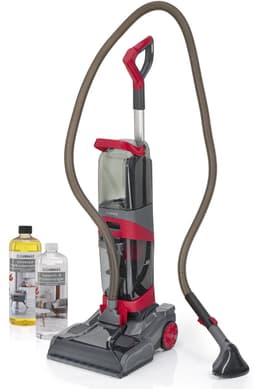 CLEANmaxx AquaStream Plus Duo Tapijtreiniger, 3-in-1 vloerreiniger voor tapijt, harde vloeren en als kussenreiniger, hete lucht natzuiger met XXL-accessoireset incl. dubbele tank, wielen, sproeiers en — thumbnail 1