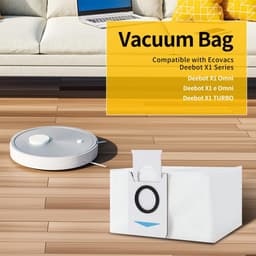 12 stuks stofzak accessoires, grote capaciteit stofzuigerzak reserveonderdelen, geschikt voor Ecovacs Deebot X1 Omni & X1 e Omni robot zuigstation — thumbnail 2