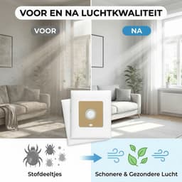 20x Stofzuigerzakken geschikt voor Inventum ST154RZA - Microvezel stofzakken SZ150 - 1.5 liter — thumbnail 4
