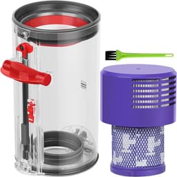 Geschikt voor dyson V10 SV112 SV13 Accessoires voor stofzuigers stofopvangbak voor het vervangen van stofopvangbak + filter + borstel -3 stuks — thumbnail 1