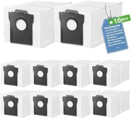 10 Stofzuigerzakken voor Dreame L40s Pro Ultra, L50/L40 Ultra AE, X30 Ultra en meer - Vervangende Stofzakken met 4-laags Filtratie — thumbnail 1