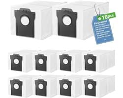 10 Stofzuigerzakken voor Dreame L40s Pro Ultra, L50/L40 Ultra AE, X30 Ultra en meer - Vervangende Stofzakken met 4-laags Filtratie