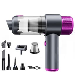Set van 10 stuks 4‑in‑1 draagbare handstofzuigers, krachtige oplaadbare lichtgewicht mini stofzuiger, multifunctioneel ook als mini haardroger, voor sofa, auto en kantoor — thumbnail 1