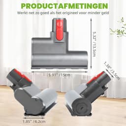 Mini gemotoriseerde borstelkop - Geschikt voor Dyson V7 V8 V10 V11 V15 — thumbnail 4