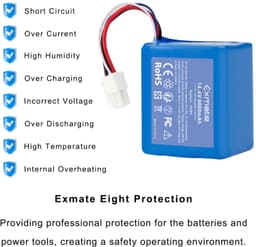 Accu voor robotstofzuiger - 14,4 V - 6000 mAh - Li-Ion — thumbnail 3