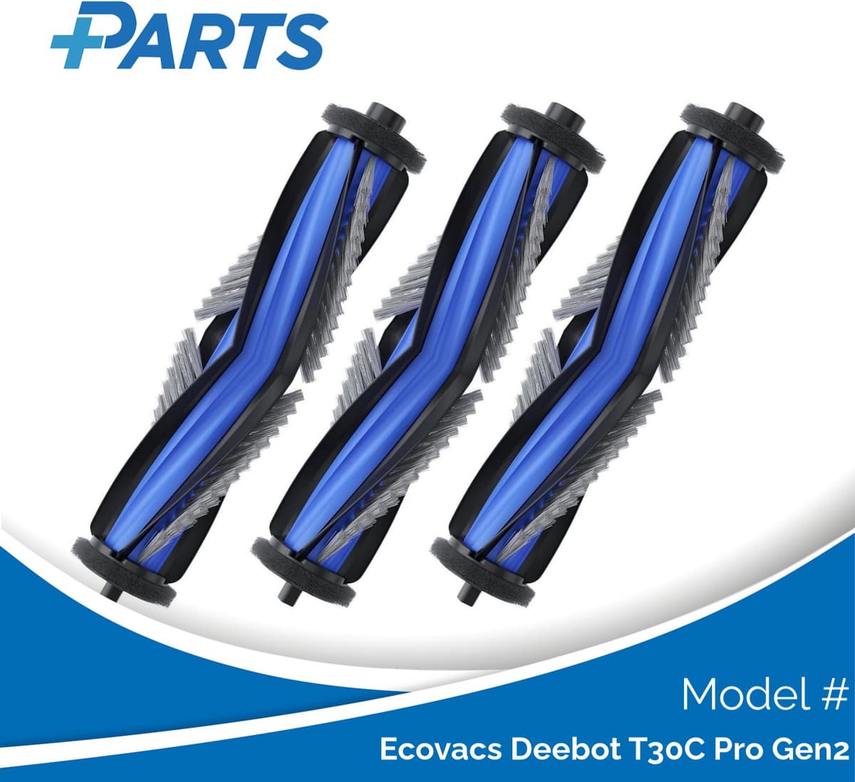 Ecovacs Deebot T30C Pro Gen2 Borstels (3 Stuks, Plus.Parts® alternatief voor DMB010027) — afbeelding 1