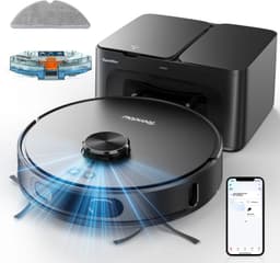 Teendow D65S MAX Robotstofzuiger met Dweilfunctie, 6000 Pa, LiDAR Navigatie, Automatisch Leegstation, App Bediening, 220 min, 5 Kaarten — thumbnail 5