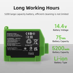 5200mAh Accu voor iRobot Roomba S9 — thumbnail 5