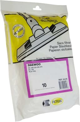 10 stuks papieren stofzuigerzakken geschikt voor Daewoo stofzuiger series RC300 RC320 RC350 RC370 RC700 — thumbnail 5