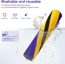 V15/V12 Borstelrol Geschikt voor Dyson V12 Detect Slim Absolute & V15 Detect Slim – Vervangende Borstelwals 971634-01 – Zachte Roller voor Harde Vloeren — thumbnail 5
