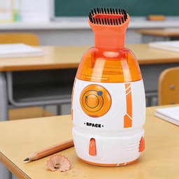 Mini Stofzuiger - Draagbare Reiniger - Bureau Schoonmaken - 600 Pa Zuigkracht - 13.5 cm Lengte - Oranje — thumbnail 2