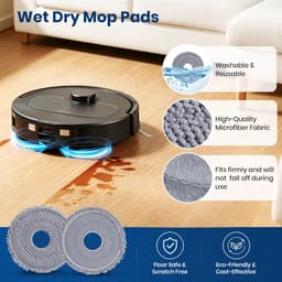 26-delige accessoires geschikt voor Roborock QV 35A/QV 35S/QREVO L/QR798/QR598 robotstofzuiger - 2 hoofdborstels, 4 HEPA-filters, 6 dweilpads, 6 zijborstels, 6 stofzakken, 1 schroevendraaier, 1 reinigingstool — thumbnail 3