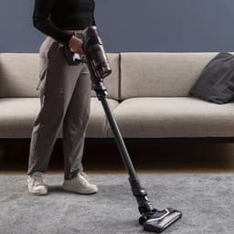 Draadloze Steelstofzuiger - Draagbare Stofzuiger Kruimeldief - Huishoudelijk Schoonmaken - Stop & Go Stand - Tot 45 Minuten - Paars — thumbnail 2