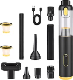 High Performance Battery Car Vacuum Cleaner, 18000Pa, Handheld Vacuum Cleaner, 4-in-1 Mini Air Fan Pump, Portable - ShopVlot — thumbnail 1