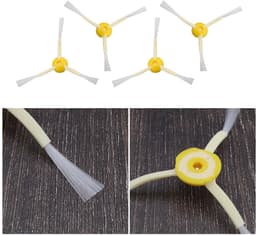 Dailygoods- Borstels Vervangingsset - 6 x Zijborstels - Compatibel met iRobot Roomba 800/900 - Inclusief Bevestigingsschroeven - Eenvoudig te Installeren - Robotstofzuiger Borstels — thumbnail 4