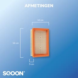 SQOON® Serviceset geschikt voor Kärcher WD 3 - Gelijk aan model: 2.863-006.0 / 2.863-005.0 - Vervangingsset met stofzuigerzakken en filter voor nat- en droogzuigers — thumbnail 3