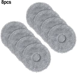 Dweilpads - Geschikt voor dreame X10 / S10 Plus / L10S Ultra - Mop Pad - 8stuks Grijs — thumbnail 1