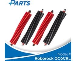 Roborock QC0CRL Borstels (4 Stuks, Plus.Parts® alternatief voor 8.02.0322)