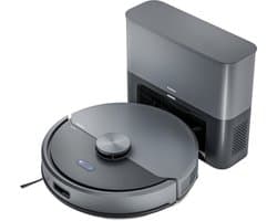 MEDION Robotstofzuiger met afzuigstation en dweilfunctie X22 SW+ (lasernavigatie, 5.000 Pa, 2-in-1, nauwkeurige mapping, no-go zones, meerdere etages, MD 100021) blauw