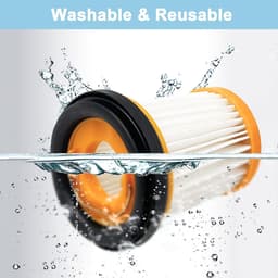 Set van 6 stofzuigerfilters geschikt voor Shark draadloze handstofzuigers W1/W2/W3WV200WV205 - 6 stofzuigerfilters en 1 schoonmaakborstel — thumbnail 2