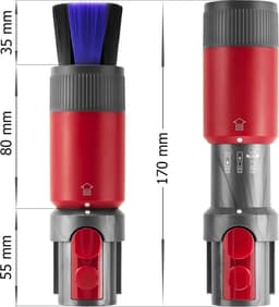 Van toepassing op Dyson V8/V10/V11/V12/V15Krasvrije vervangende borstelkoppen Geschikt voor stofzuigers, accessoires Geschikt voor zeer efficiënte stofzuigers, met zachte haren en compatibel met originele onderdeelnummers. 972157-01 — thumbnail 2