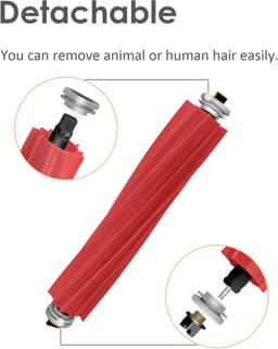 Dolaso Originele ROBOROCK accessoire-afneembare rubberen hoofdborstel, geschikt voor Q Revo / S7 / S7 Maxv / S7 Max Ultra / Q7 Max robotstofzuigers — thumbnail 2
