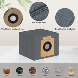 9 x Onderdelen - Accessoires Set - Geschikt voor Eufy X10 Pro Omni(1 hoofdborstel, 2 filters, 2 zijborstels, 2 doeken, 2 stofzakken) — thumbnail 5