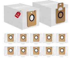 12 stuks stofzakken geschikt voor met Dreame D10 Plus / D10s Plus / Z10 Pro / L10 PLUS stofzuigerrobot - Stofzuigerzakken - 3L grote capaciteit stofzuigerzakken, reserveonderdelen, accessoireset