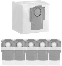 Stofzuigerzakken - geschikt voor Roborock Q5 / Q7 / Q7 Max+ / S7 MaxV Ultra / S7 Pro Ultra / Q8+ max en pro / S8 / S8 Pro Ultra - stofzakken zakken zuigstation - 6 stuks - Wit — thumbnail 1