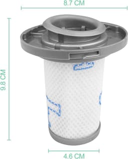 2-delig filter, stofzuigerfilter, vervangingsfilter, geschikt voor R0wenta ZR009006 X-F0rce Flex 8.60 RH96XX stofzuiger — thumbnail 2